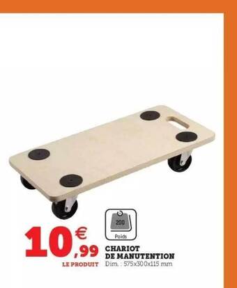 Super U Chariot de manutention offre