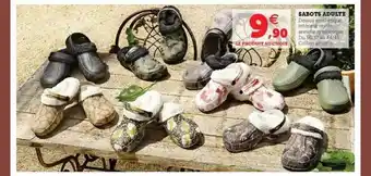 Super U Sabots adulte offre