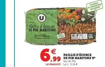 Super U Paillis d'écorce de pin maritime u offre