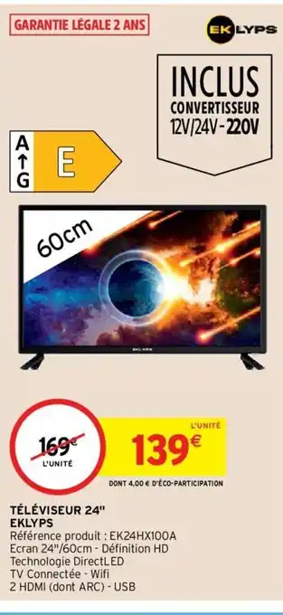 Intermarché Téleviseur 24" Eklyps offre