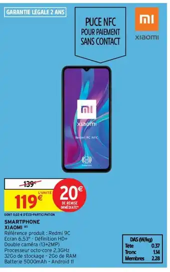 Intermarché Smartphone Xiaomi offre