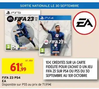 Intermarché Fifa 23 PS4 Ea offre