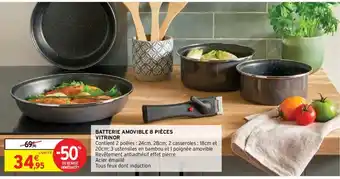 Intermarché Batterie Amovible 8 Piéces Vitrinor offre