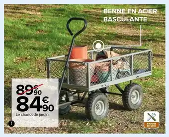 Carrefour Market Chariot Jardin Multi Usages A Bascule offre