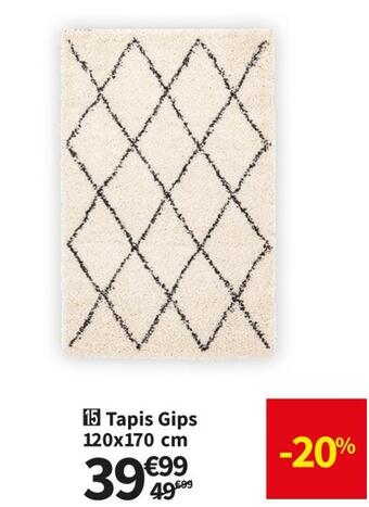 Conforama Tapis gips offre