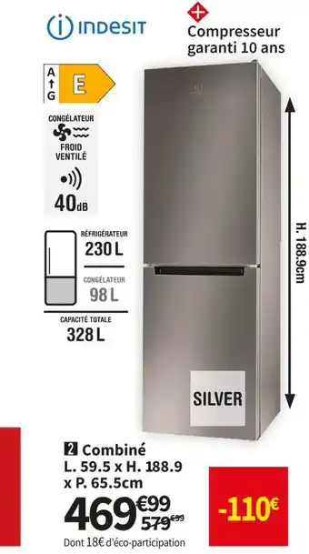 Indesit réf. combiné li8sn2ex