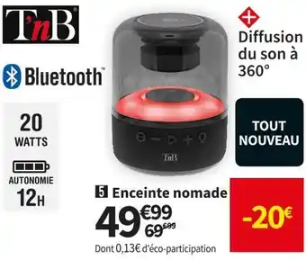 Conforama Tnb enceinte nomade ghost offre
