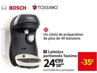Bosch cafetière portionnée tassimo tas1007