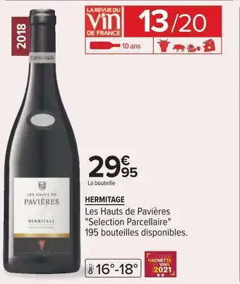 Les hauts de pavières hermitage 2018