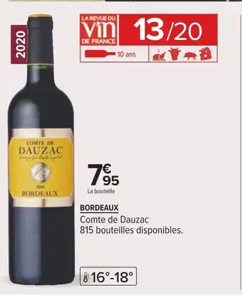 Carrefour Comte de dauzac bordeaux 2020 offre