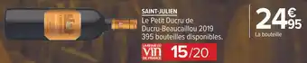 Carrefour Le petit ducru de ducru-beaucaillou saint-julien offre
