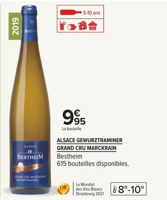 Carrefour Marckrain alsace gewurztraminer grand cru 2019 offre