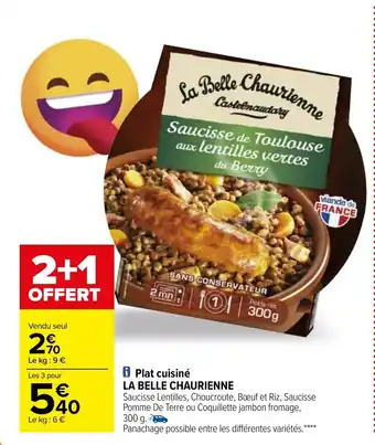 Carrefour Plat Cuisiné La Belle Chaurienne offre