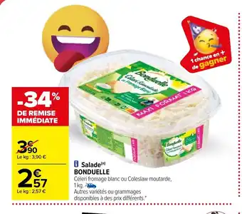Carrefour Salade Bonduelle offre