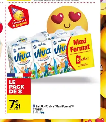 Carrefour Lait U.H.T. offre