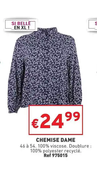 Trafic Chemise dame offre