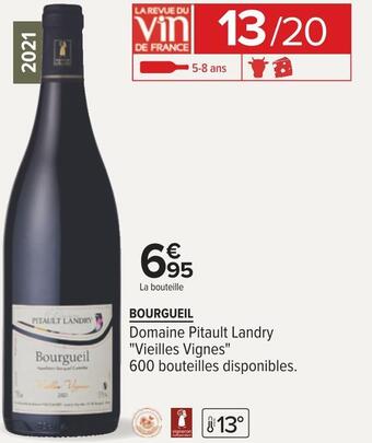 Carrefour Domaine pitault landry bourgueil 2021 offre