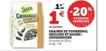 Graines de tournesol grillées et salées - croqandises