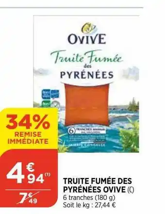 Bi1 Truite fumée des pyrénées ovive offre