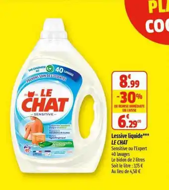 Coccinelle Express Lessive liquide le chat offre