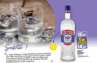 Coccinelle Supermarché Vodka poliakov offre