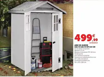 Hyper U Abri de jardin offre