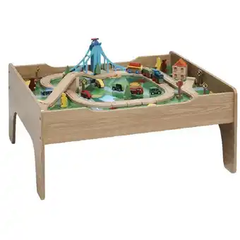 Gifi Circuit de train sur table en bois offre