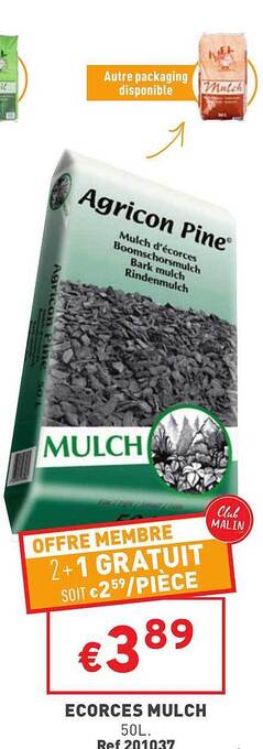 Trafic Écorces mulch offre