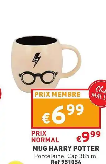 Trafic Mug harry potter offre