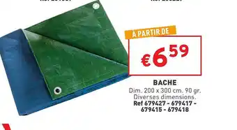 Trafic Bâche offre