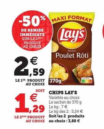 U Express Chips lay's offre
