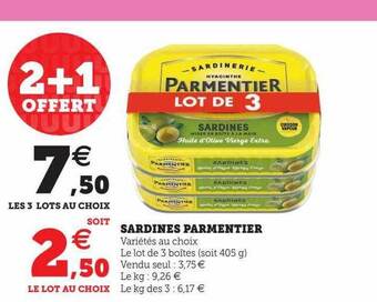 U Express Sardines parmentier offre
