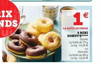 U Express 4 mini donuts offre