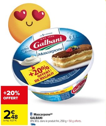 Carrefour Mascarpone GALBANI offre