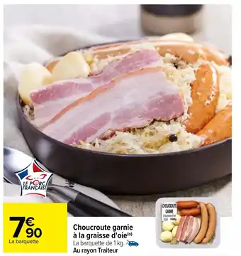 Carrefour Choucroute garnie à la graisse d'oie offre