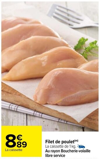 Carrefour Filet de poulet offre