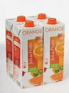 Auchan JUS D'ORANGE EN BRIQUE offre