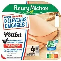 Auchan BLANC DE POULET FILIÈRE FRANÇAISE ÉLEVEURS ENGAGÉS offre