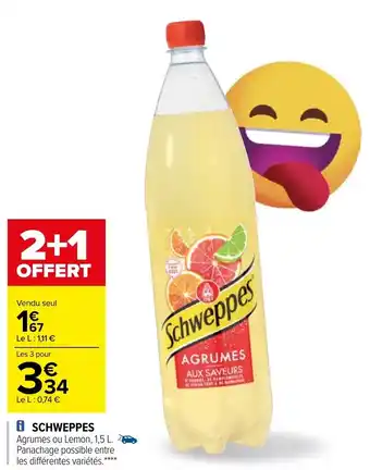Carrefour Schweppes offre