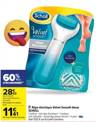 Rape électrique velvet smooth bleue SCHOLL