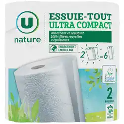 Hyper U Essuie-tout ultra compact u nature offre