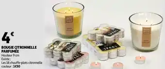 Auchan BOUGIE CITRONNELLE PARFUMÉE offre