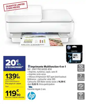 Carrefour Imprimante multifonction 4 en 1 offre