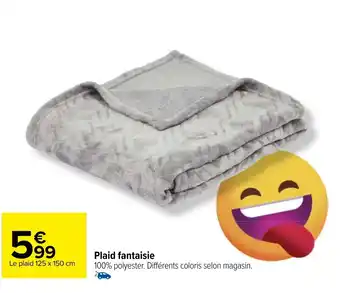 Carrefour Plaid fantaisie offre