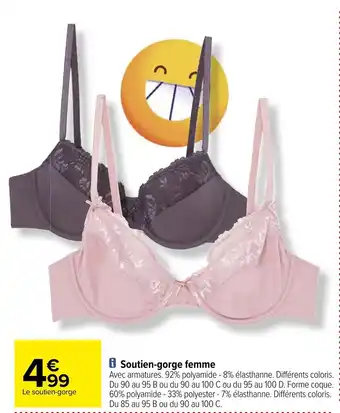 Carrefour Soutien-gorge femme offre
