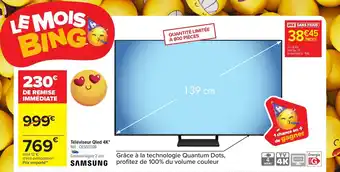 Carrefour Téléviseur qled 4K SAMSUNG offre