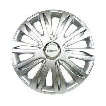 4 enjoliveurs gris/chrome MICHELIN NVS 42 15 pouces