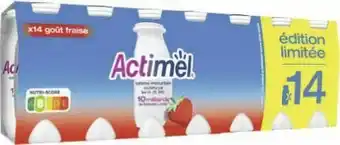 Géant Casino ACTIMEL goût fraise édition limitée offre