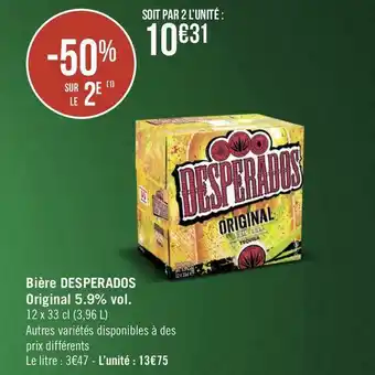 Géant Casino Bière Original 5.9% vol. offre