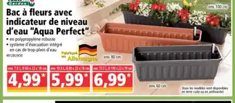 Norma Bac à fleurs avec indicateur de niveau offre